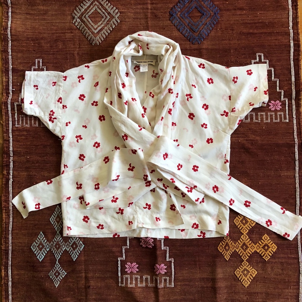 Caron Callahan Wrap Top